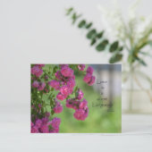 Rose mit Liebe Postkarte (Stehend Vorderseite)
