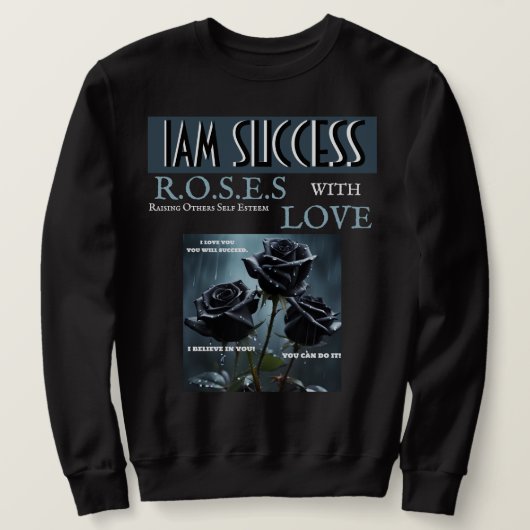 ROSE MIT LIEBE SWEATSHIRT (Design vorne)