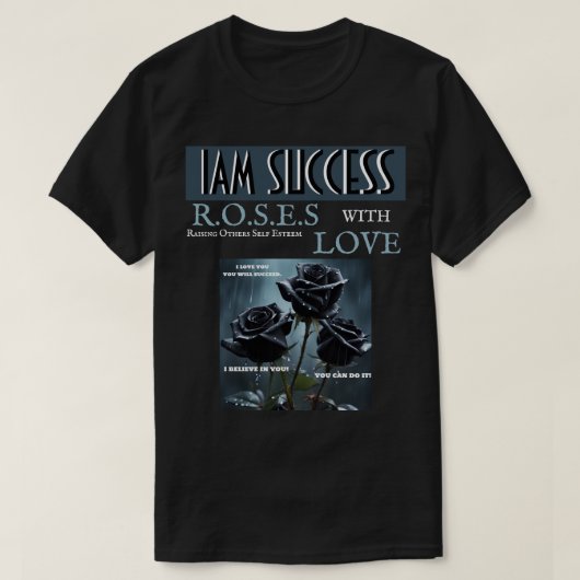 ROSE MIT LIEBE T-Shirt (Design vorne)