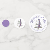 Rose mit lila Zuckerguss, gestufte Blumenkuchen Konfetti (Vorderseiten)