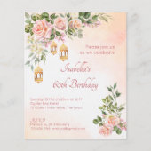 Rose mit Pastelcreme und marokkanische Laternen la (Vorderseite)