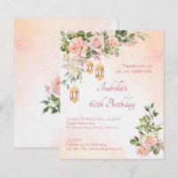 Rose mit Pastelcreme und marokkanische Laternen la