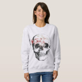 Rose mit Pen und Tinte Sweatshirt (Vorne ganz)