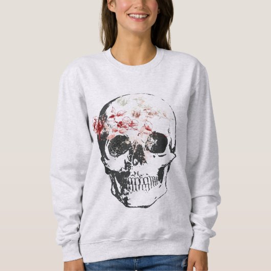 Rose mit Pen und Tinte Sweatshirt (Vorderseite)