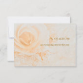 Rose mit Pfirsichcreme UAWG RSVP Karte (Rückseite)