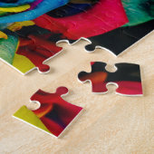 Rose mit Regenbogen farbenfrohe Blume Bouquet Puzzle (Seite)