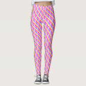 Rose mit Regenbogenfarben Leggings (Vorderseite)