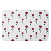 Rose mit romantischem Valentinstag-Design Badematte (Vorderseite)