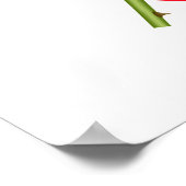 Rose mit romantischem Zitat Poster (Ecke)