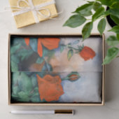 Rose mit rotem Velvet Tissue Seidenpapier (Geschenk)