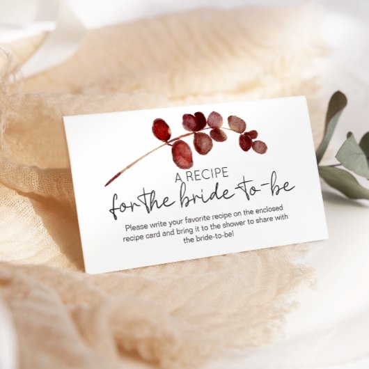 Rose mit Roter Blüte Begleitkarte