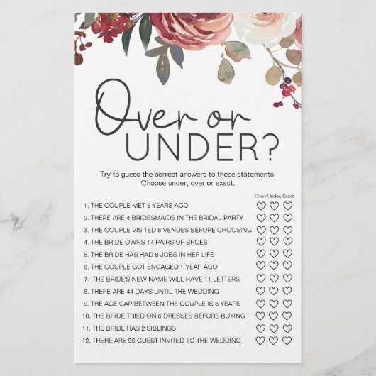 Rose mit Roter Blüte Flyer (Vorne)