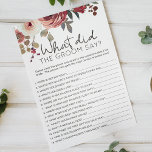 Rose mit Roter Blüte Flyer<br><div class="desc">Was würde das Brautparty "Groom Say" spielen? Aquarell Rot und Blütenblau. In unserem Zazzle-Shop finden Sie passende Artikel,  um Ihre Veranstaltungskollektion abzuschließen!</div>