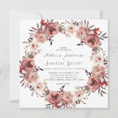 Rose mit Roter Blüte Hochzeitsfeier (Vorderseite)