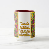 Rose mit Schädel Zweifarbige Tasse (Mittel)