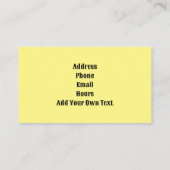 Rose mit Schmetterlingskarte Visitenkarte (Rückseite)