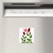 Rose mit Schmetterlingsmagnet Magnet (In Situ (Geschirrspüler))
