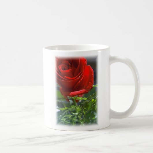 Rose mit Stern Kaffeetasse (Rechts)