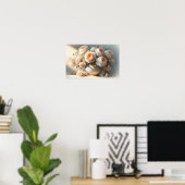 Rose mit Vase Poster (Heimbüro)