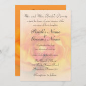 Rose mit Verse Hochzeit Einladung (Vorne/Hinten)