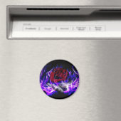 Rose mit Violett und Götter Magnet (In Situ (Geschirrspüler))