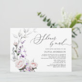 Rose mit Wasserfarbe Virtual Baby Dusche per Mail Einladung