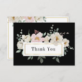 Rose mit weißem Rock Dankeskarte (Vorne/Hinten)