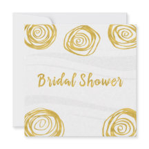 Rose mit weißem und goldfarbenem Swirl Modernes Br