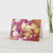 Rose Mitteilungskarten (Vorderseite)