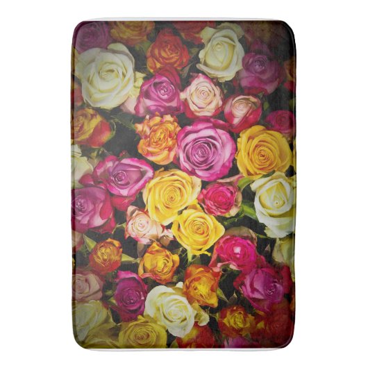 Rose Mix Badematte (Vorderseite Vertikal)
