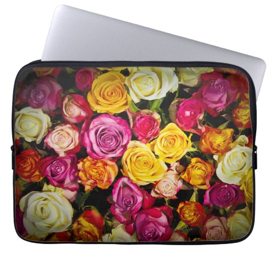 Rose Mix Laptopschutzhülle (Vorderseite)