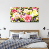 Rose Mix Zwei Leinwanddruck (Insitu (Schlafzimmer))