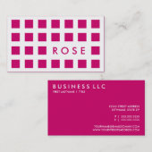 ROSE (Mod-Quadrate) Visitenkarte (Vorne/Hinten)