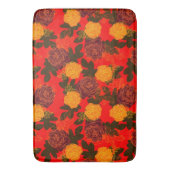 Rose modern fett rot badematte (Vorderseite Vertikal)