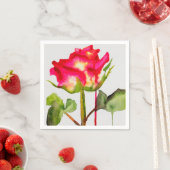 Rose Modernes Blumengeschirr Serviette (Beispiel)