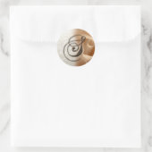 Rose Monogram Letter S Wedding Umschlag Aufkleber (Tasche)