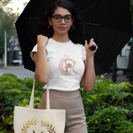Rose Monogram R T - Shirt : Die Eleganz der Natur