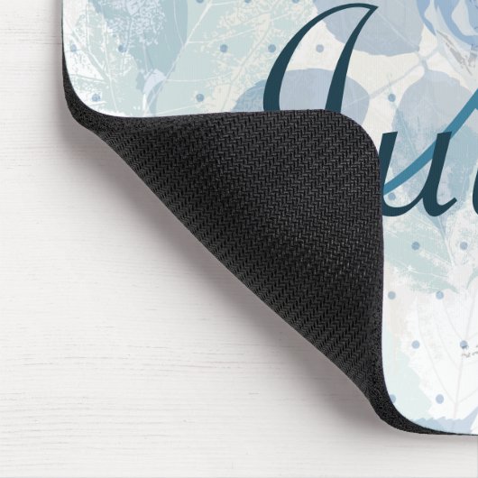 Rose Monogramm Mousepad (Ecke)