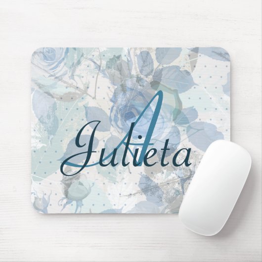 Rose Monogramm Mousepad (Mit Mouse)