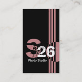 Rose-Monogramm QR-Code abstrakt geometrisch Visitenkarte (Vorderseite)