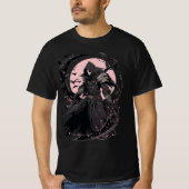 Rose Moon Grim Sensenmann, Tod selbst T-Shirt (Vorderseite)