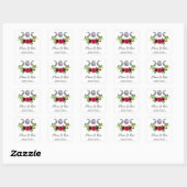 Rose Moon Intention Zauber Candle Square Label Quadratischer Aufkleber (Blatt)