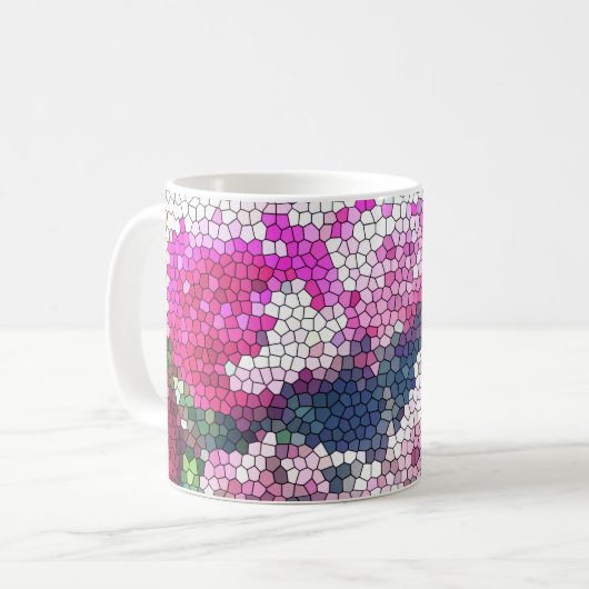 Rose Mosaic Mug Kaffeetasse (Vorderseite Links)