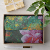 Rose-Mosaikpapier Seidenpapier (Geschenk)