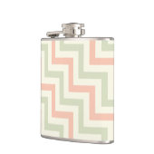 Rose & Moss Zickzack Muster Flachmann (Links)