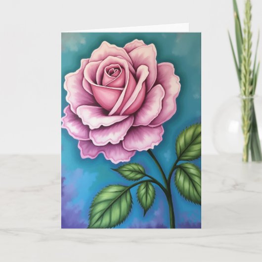 Rose Mothers Day Art Card Karte (Vorderseite)