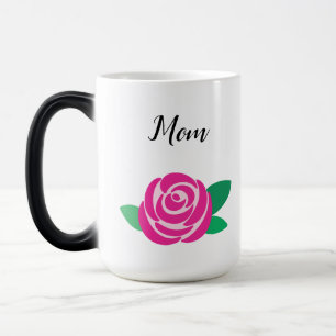 Rose Motif Personalisierte Mug Verwandlungstasse
