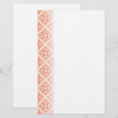 Rose Motif Stationery Briefpapier (Vorne/Hinten)