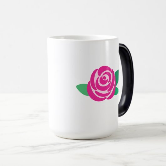 Rose Motif Tasse (VorderseiteRechts)