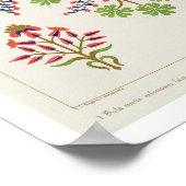 Rose Motiv Tapete Design, gedruckt von M. & N. Ha Poster (Ecke)